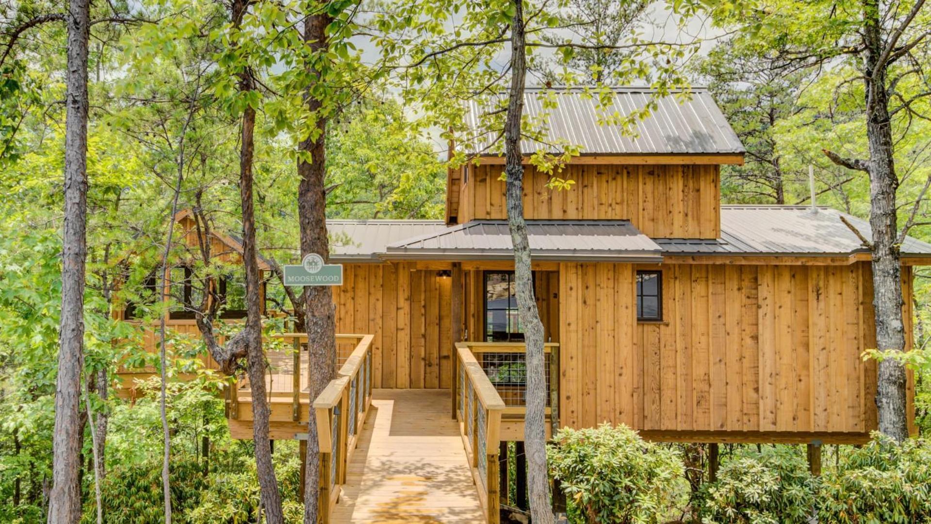 The Moosewood In Treehouse Grove At Norton Creek Villa Gatlinburg Eksteriør billede